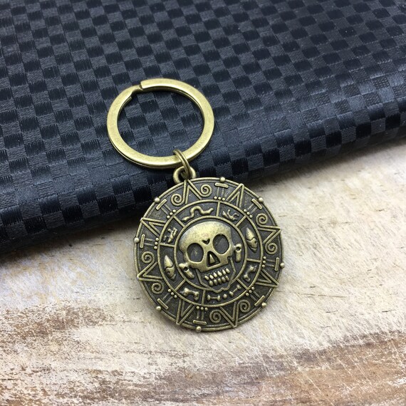 PIRATE MEDALLION Keychain Pirate Medallion Pendant Pirate Etsy