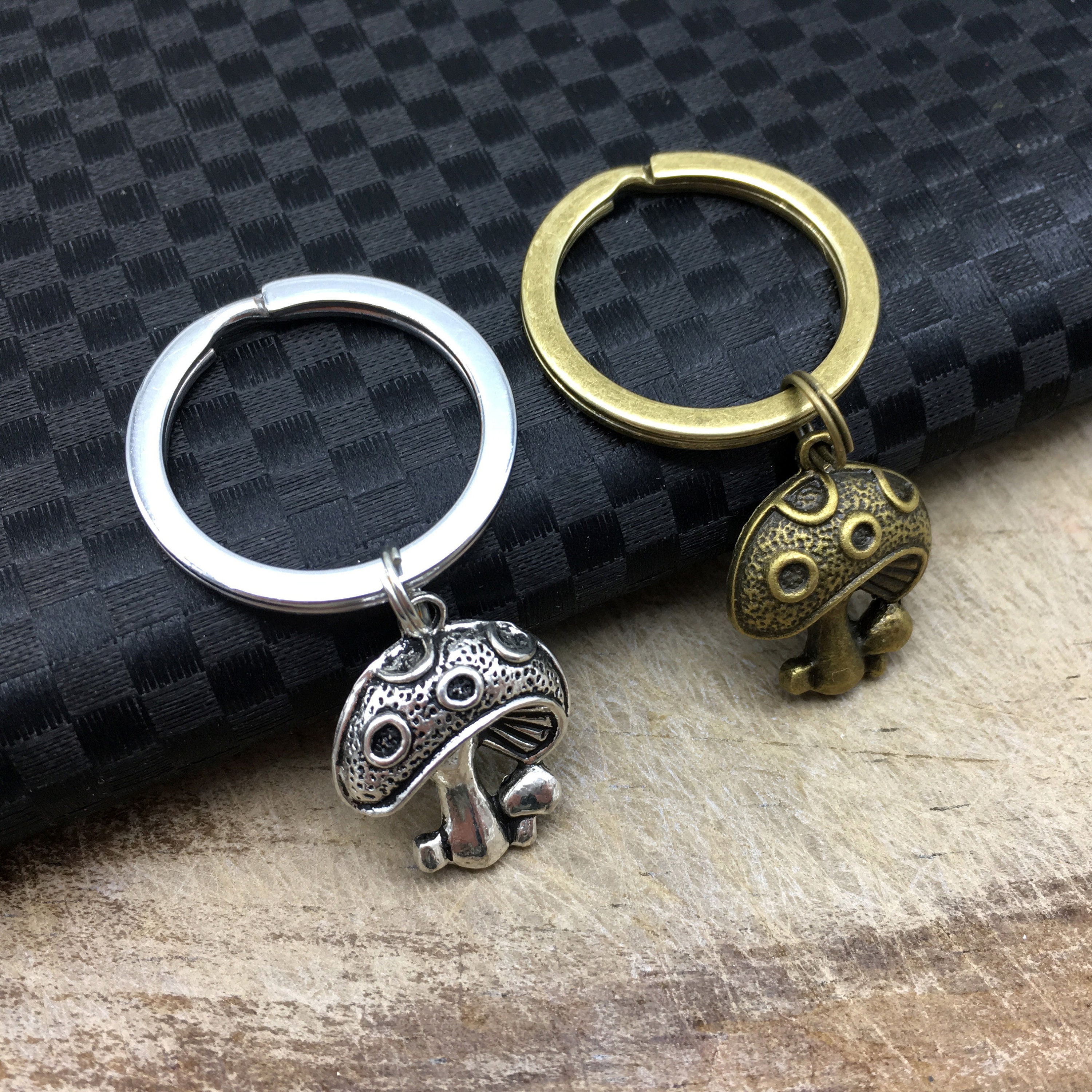 MUSHROOM Keychain Mushroom Keyring Mushroom Gift Nature Lovers Etsy