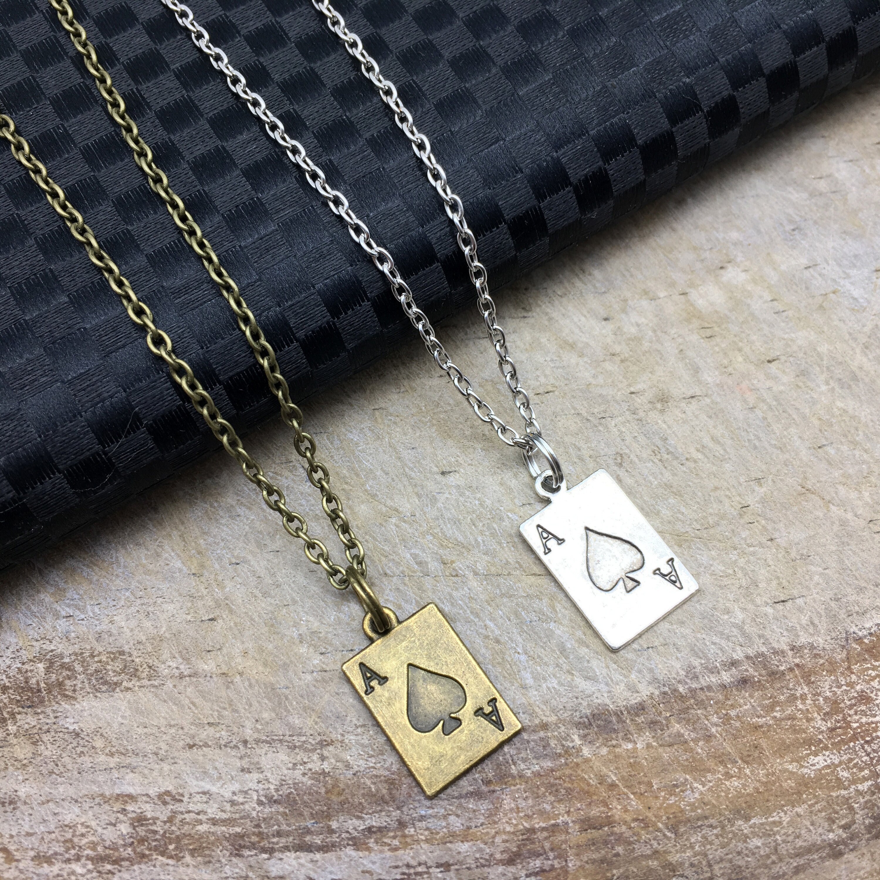 PLAYING CARD Necklace Ace Card Necklace Card Jewelry Ace Etsy