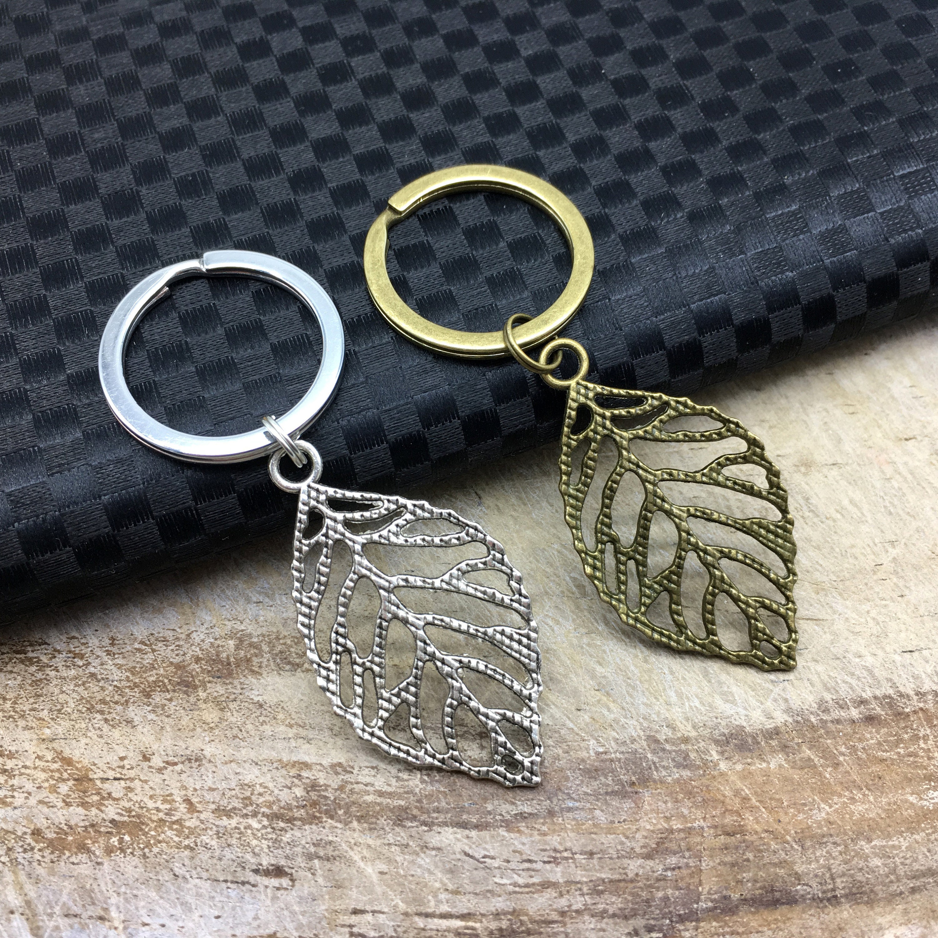 LEAF Keychain Leaf Keyring Leaf Gift Nature Lover Gift Leaf Etsy