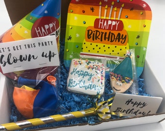 Birthday in a Box | Birthday Cookies | Birthday Party | Birthday Gift | Birthday for Her | Birthday for Him | Happy Birthday Cookies