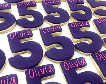 Birthday Cookies | Age Cookies | Name Cookies | Party Cookies