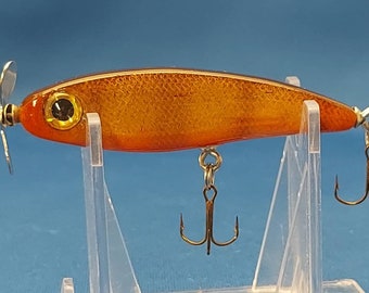 Small Hand Crafted Wooden Fishing Lure With  AquaPoxy Finish/ Superb Detail/ Great Gift Idea