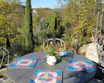 Stunning handcrafted patchwork placemats