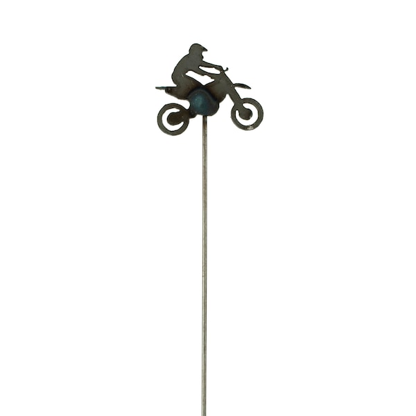 Mini Motocross Stake, Small, Miniature, Indoor Planter stake, Motorcycle