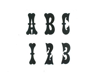 Address Numbers, Metal Numbers, Metal Letters, Terlingua Font, Raw Untreated Metal