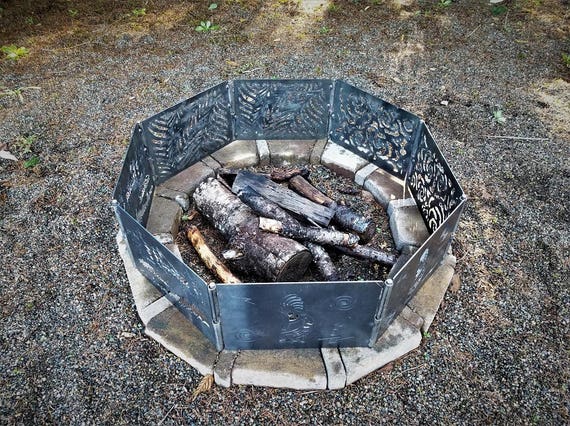 Kokopelli Fernmountain Rose Fire Pit Portable Fire Pit Etsy