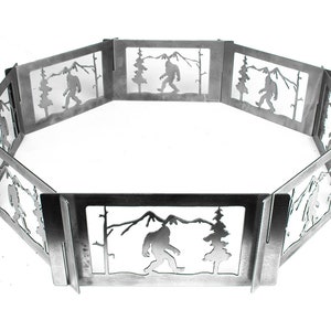 Bigfoot Fire Pit | Bigfoot Gifts | Large Sasquatch Steel Fire Pit ...