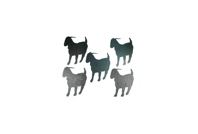 Lot of 10 Goat Cutouts Metal Farm Art Lot Of 5