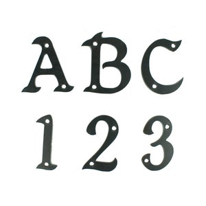 Metal Letters, House Numbers, Metal Numbers, Mikaden Font image 1