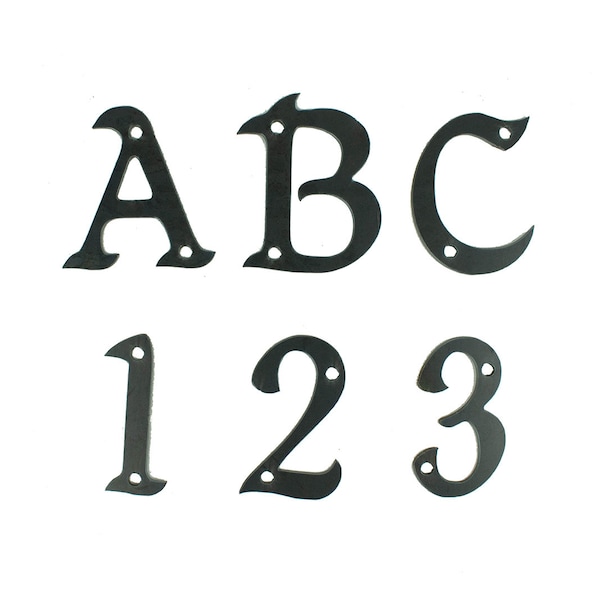 Metal Letters, House Numbers, Metal Numbers, Mikaden Font