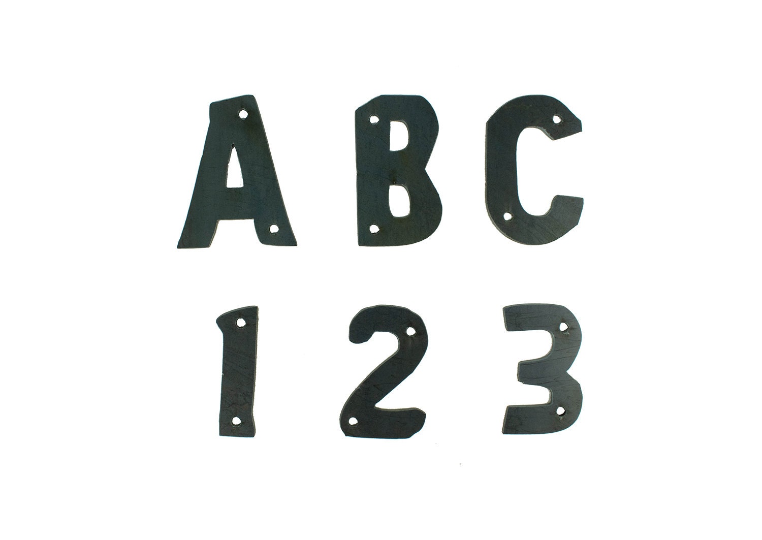 Metal Number, Metal Letters, Bronic Font, Small Metal Letters, Large Metal Numbers, Raw Untreated Metal
