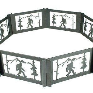 Bigfoot Fire Pit | Bigfoot Gifts | Large Sasquatch Steel Fire Pit ...