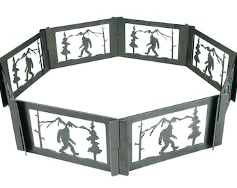 Bigfoot Fire Pit | Bigfoot Gifts  | Large Sasquatch Steel Fire Pit | FirePits