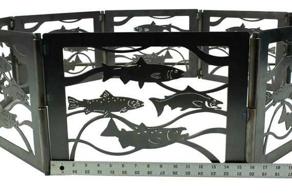 Fire Pit With Swimming Fish Portable Fire Pit Outdoor Fire Etsy