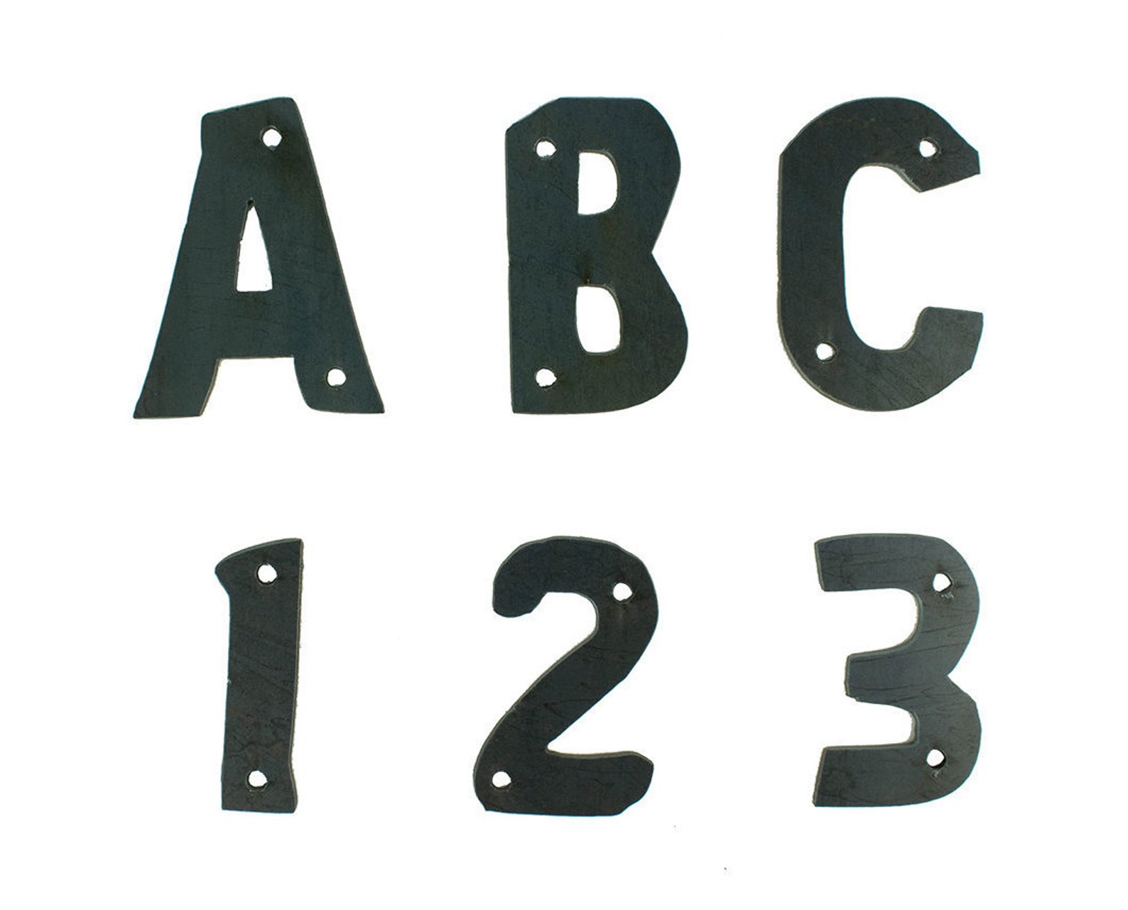 Metal Number Metal Letters Bronic Font Small Metal Letters Etsy