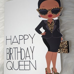 African American Cards, Black Girl Magic Cards, Happy Birthday Queen, Hello image 2