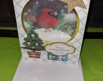 CHRISTMAS CARDS, Christmas Snowglobe Shaker Cards & Holiday Cards