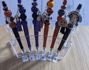 Halloween Themed Beaded Pens|Silicone Beads|Acrylic Beads