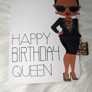 African American Cards, Black Girl Magic Cards, Happy Birthday Queen, Hello image 1