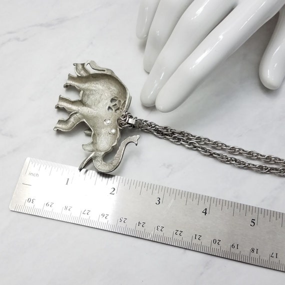 Vintage Jewelry Elephant Pendant Necklace Very Ra… - image 6