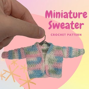 Simple Miniature Crochet Sweater Pattern