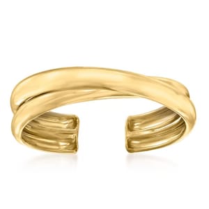 14kt Solid Gold | Gold Toe Ring | Adjustable Toe Ring | Minimalistic jewelry | 14kt Gold I Everyday Jewelry | Two Band Toe Ring