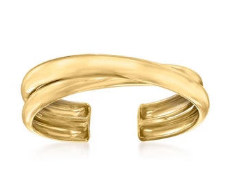 14kt Solid Gold | Gold Toe Ring | Adjustable Toe Ring | Minimalistic jewelry | 14kt Gold I Everyday Jewelry | Two Band Toe Ring