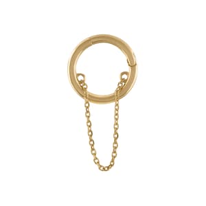 14kt Solid Gold | Clicker Cartilage | Helix Piercing | Tragus earring | Solid Gold | Clicker Helix | Minimalistic Jewelry