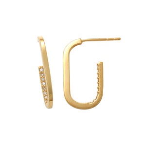 14kt Solid Gold | Diamond Stud Earrings | Huggie Earrings | Diamond Earrings | Minimalist Earrings I Gold Earrings | Genuine Diamonds