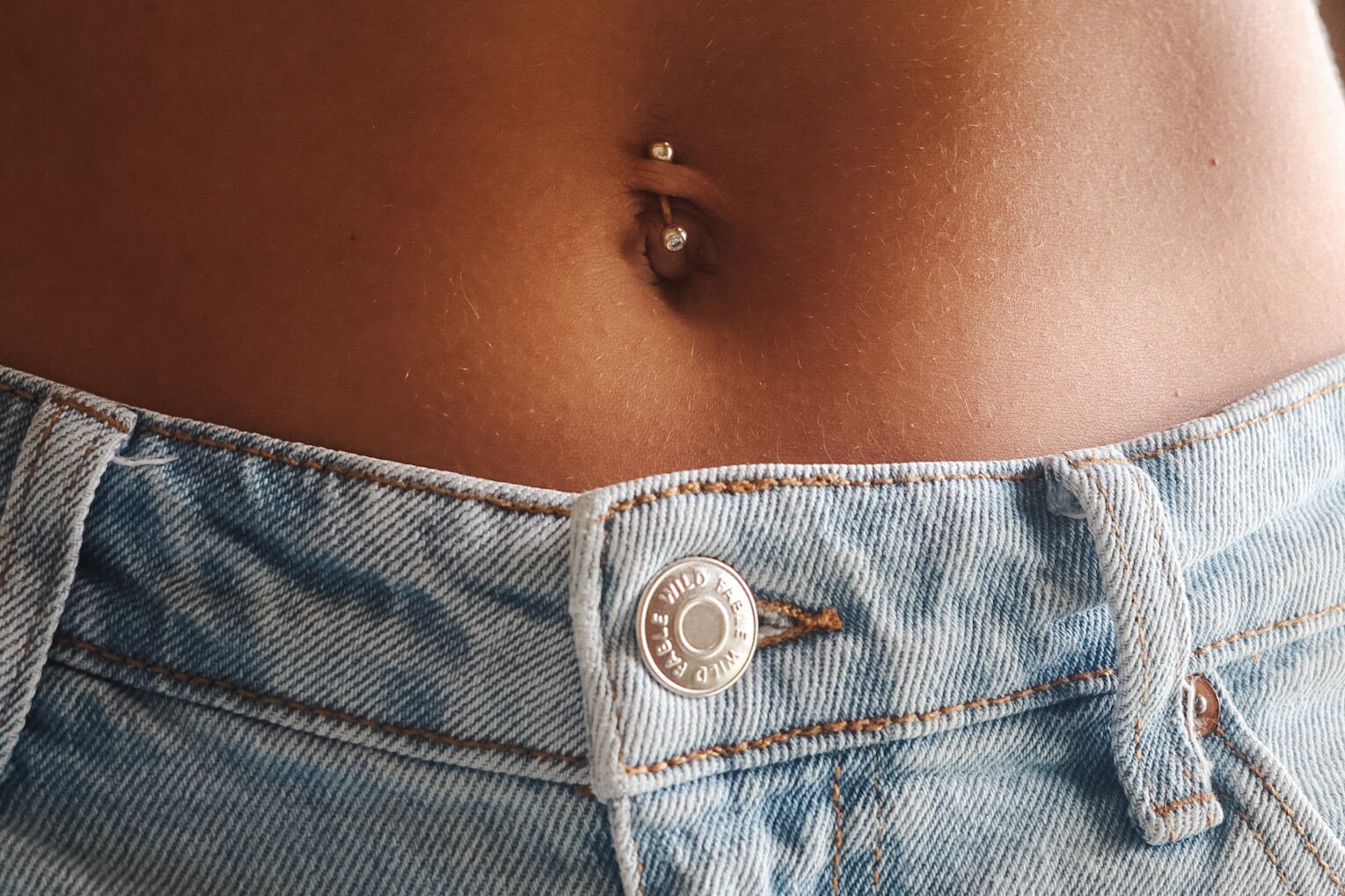 10k Solid Gold Belly Ring Belly Button Rings Summer Etsy