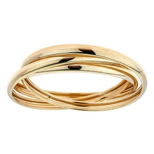 10kt Solid Gold | Gold Ring | Bridesmaid gift | Stacking Ring | Gift for Her | Gold Ring I Three Band Ring I Fashion Jewelry