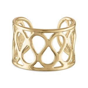 10kt Ear Cuff | Solid Gold | Gold Ear Cuff | Minimalist Ear Cuff | Gold Ear Wrap | 10kt Solid Gold | Infinity Ear Cuff