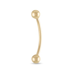 10kt Solid Gold | Barbell Belly Ring I Naval Ring | Belly Button Rings | Body Jewelry | Dangle Belly Ring | Everyday Jewelry