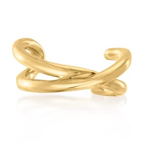 14kt Solid Gold | Ear Cuff | Solid Gold | Gold Ear Cuff | Minimalist Ear Cuff | Fake Helix Piercing | Gold Ear Wrap I Contour Line Ear Cuff