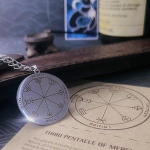 Key of Solomon | Third Pentacle of Mercury| esoteric kabbalah gnostic, angel demon protection, seal of speaking out