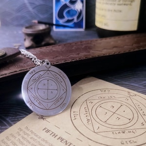 Key of Solomon | Fifth Pentacle of Saturn | esoteric kabbalah gnostic, angel demon protection, seal of guarded treasure