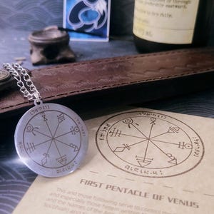 Key of Solomon | First Pentacle of Venus | esoteric kabbalah gnostic, angel demon protection, seal of love and attraction