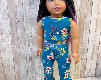 Hawaiian Print Top Pants sold separately 18 inch doll clothes