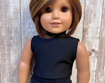 Black Sleeveless Turtleneck 18 inch doll clothes