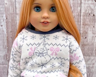 Upcycled Charakter Sweatshirt 18 Zoll Puppenkleidung