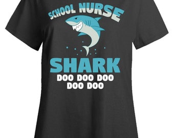 Nursing School Nurse Shark - Ladies T-Shirt