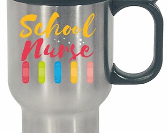 Nursing School Nurse Bandaids - Stainless Steel Travel Mug