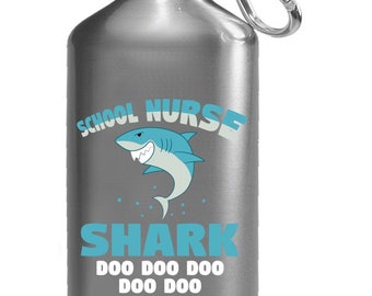 Nursing School Nurse Shark - Water Bottle