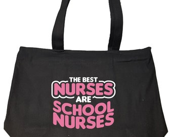 Nursing The Best Nurses Are School Nurses - Fashion Zip Tote Bag