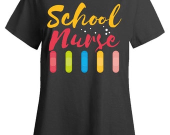 Nursing School Nurse Bandaids - Ladies T-Shirt