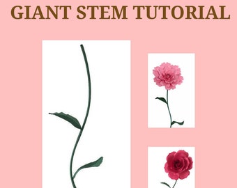 Giant Flower Stem Tutorial, DIY Large Flower Stem, Giant Paper Flower Stand, Stem for Giant Paper Flower, Free Standing Paper Flowers Stem