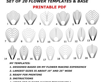 Template For Flower Petals from i.etsystatic.com