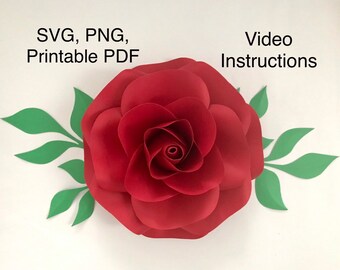 giant petal template etsy