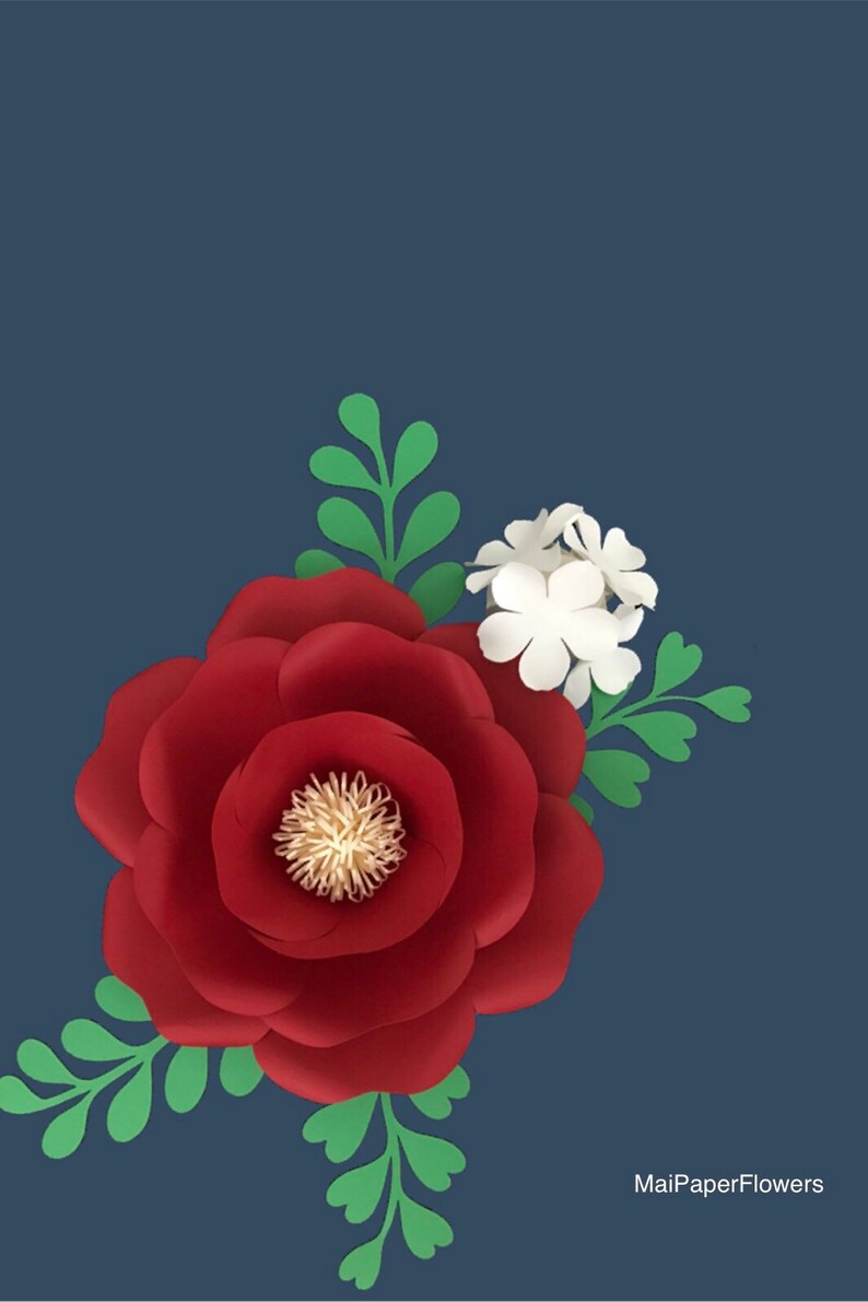 Hydrangea Paper Flower Template SVG PDF DXF PNg Hydrangea | Etsy